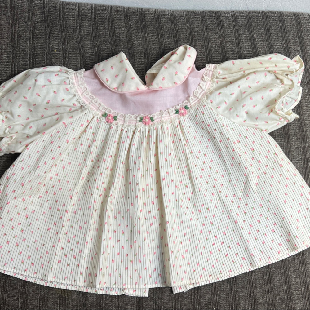 Stanley Pink and White Baby Dress